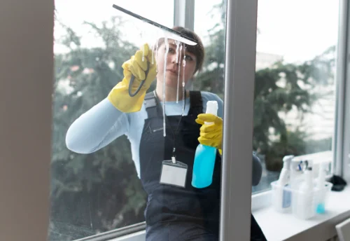 Nettoyage de vitres intérieures et extérieures à Quéménéven